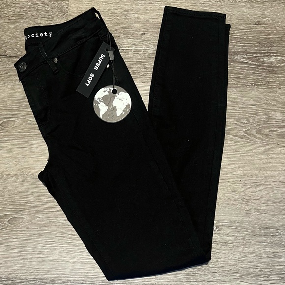 NWT✨ Articles of Society 🖤 Black 🫶🏾 Ankle Skinny Jeans - Picture 1 of 10